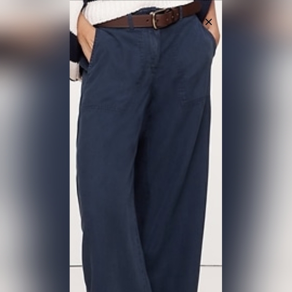Banana Republic Wide Leg Soma Navy Size Small - Picture 2 of 13